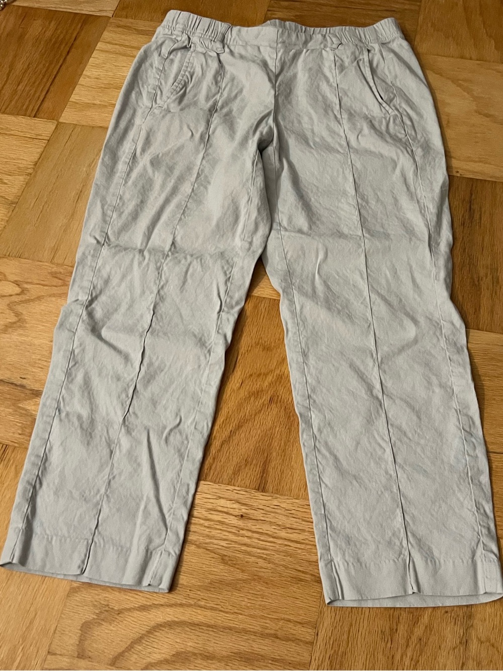J. Jill Beige Linen Cropped Pants